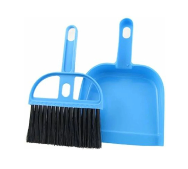 MINI DUSTPAN WITH BRUSH BROOM SET FOR MULTIPURPOSE CLEANING - 2 PCS