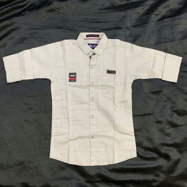 Solid Grey Casual Shirt