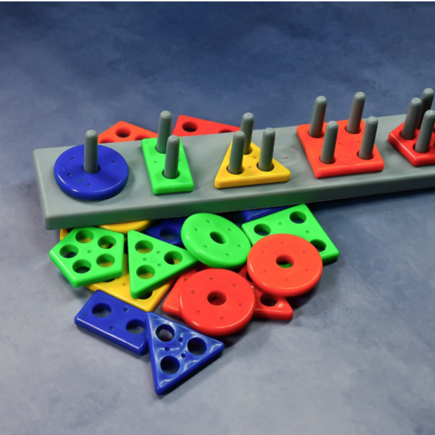 GEOMETRIC BRICK - 5 ANGLE MATCHING COLUMN BLOCKS FOR KIDS - PRESCHOOL EDUCATIONAL LEARNING TOYS