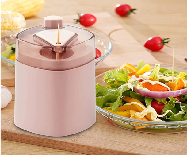 Toothpick Holder Dispenser, Pop-Up Automatic Toothpick Dispenser, Toothpick Storage Box