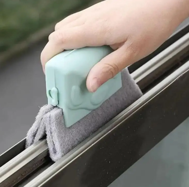 Window Groove Frame Cleaning Brush Door Track Cleaning Brushes Dust Cleaner Tool for Corners Edges and Gaps