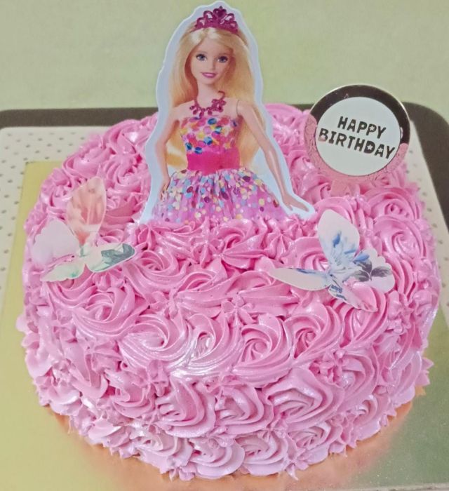 Chocolate flavor baby doll Cake